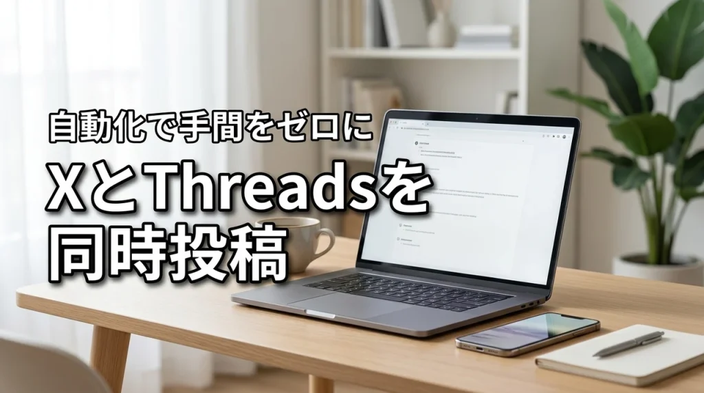 XとThreadsの同時投稿が面倒な方へ！自動化でSNS運用の手間を削減する方法