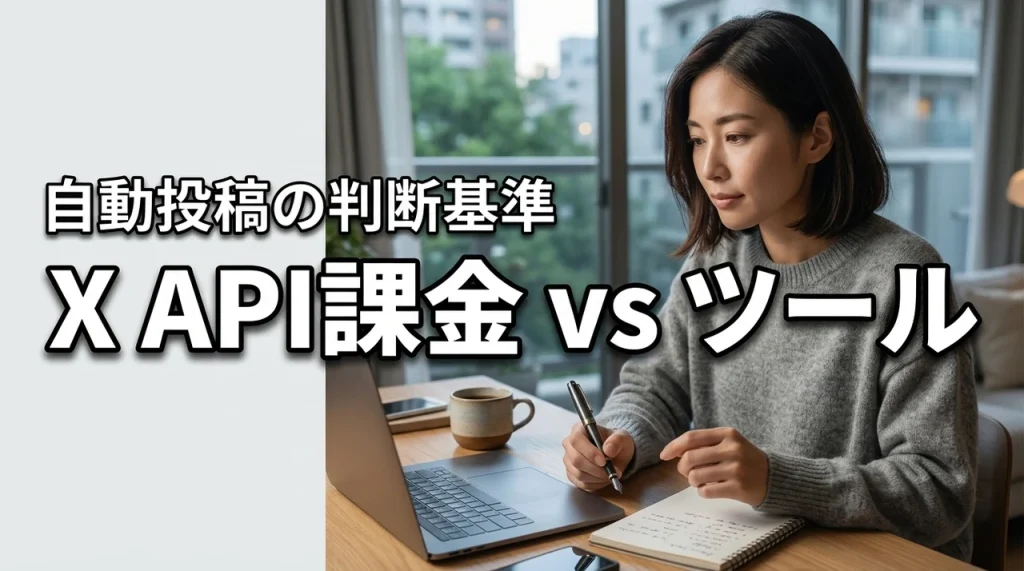 X APIの課金は高い？自動投稿を自作するかツールを使うか迷っている方への判断基準